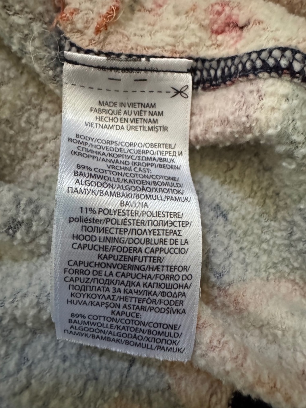 Polo Ralph Lauren Pennant-Print Hoodie – Size XL Preppy, Multicolor,Winter FLAW - Picture 6 of 10